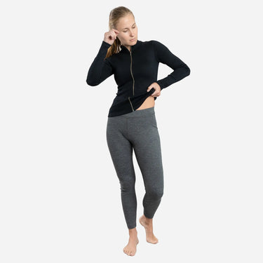 Women's Alpaca Wool Leggings: 300 Lightweight color gray