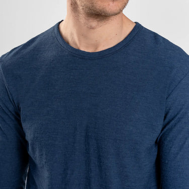 mens long sleeve outdoor color natural blue