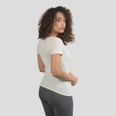 women ultra soft vneck tshirt color Undyed