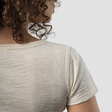 womens outdoor clothing vneck tshirt color Undyed